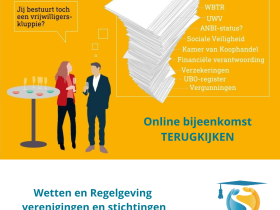 Terugkijken: online college Wetten en Regelgeving verenigingen en stichtingen